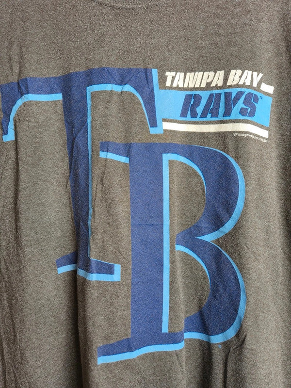 T-shirt Mlb Tampa Bay Rays Baseball Gris Vintage Sport Homme Femme L