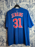 T-shirt Majestic Chicago Cubs Jenkins 31 Bleu Xl Vintage Mlb