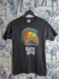 T-shirt Vintage Guitar Hero Hanes Heavyweight Noir Taille S Rock Gamer