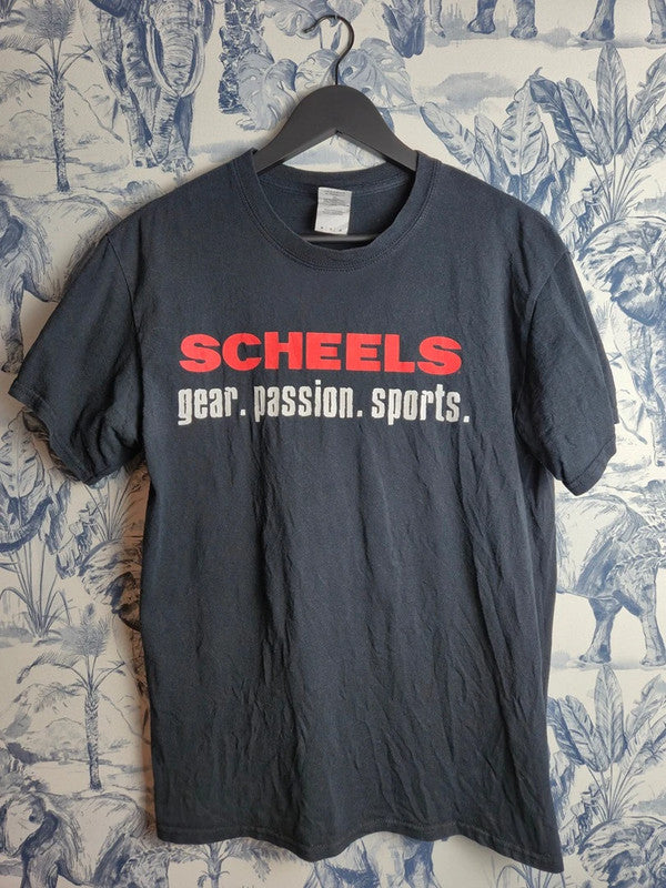 T-shirt Gildan Scheels Gear Passion Sports Noir Coton Taille M