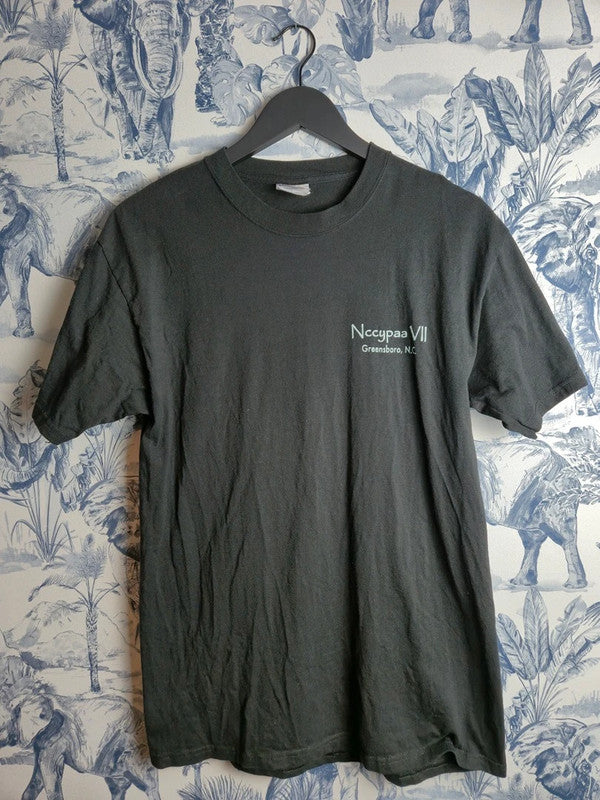 T-shirt Vintage Hanes Heavyweight Noir Nccypaa Vii Coton Taille M