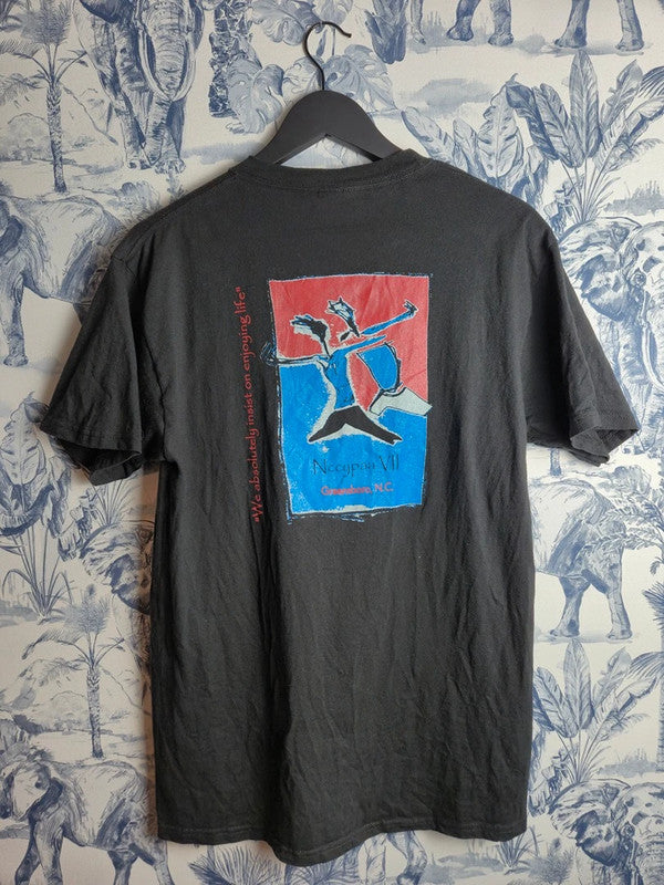 T-shirt Vintage Hanes Heavyweight Noir Nccypaa Vii Coton Taille M