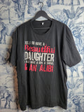 T-shirt Noir Imprimé Message Humour Taille L Homme