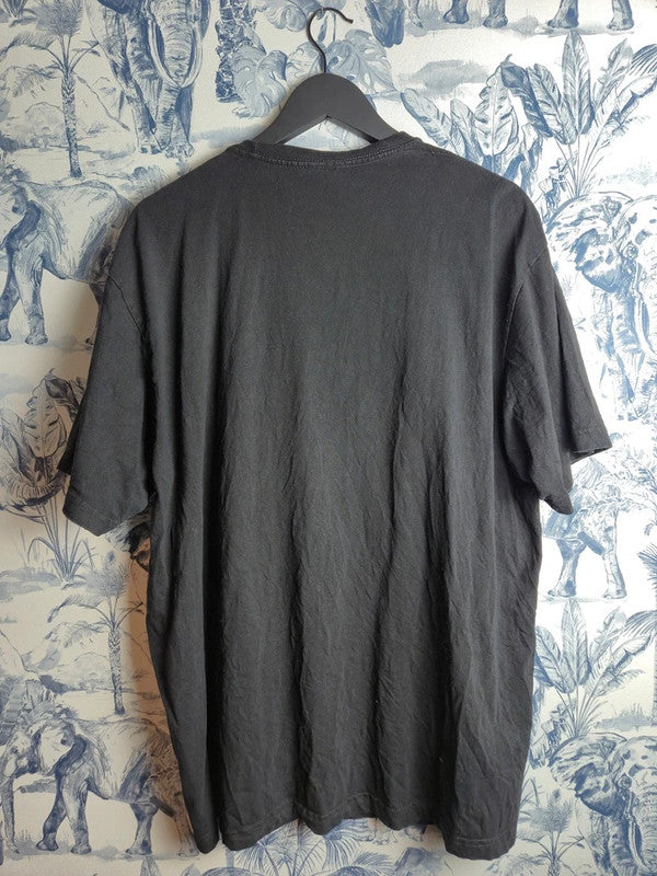 T-shirt Noir Imprimé Message Humour Taille L Homme