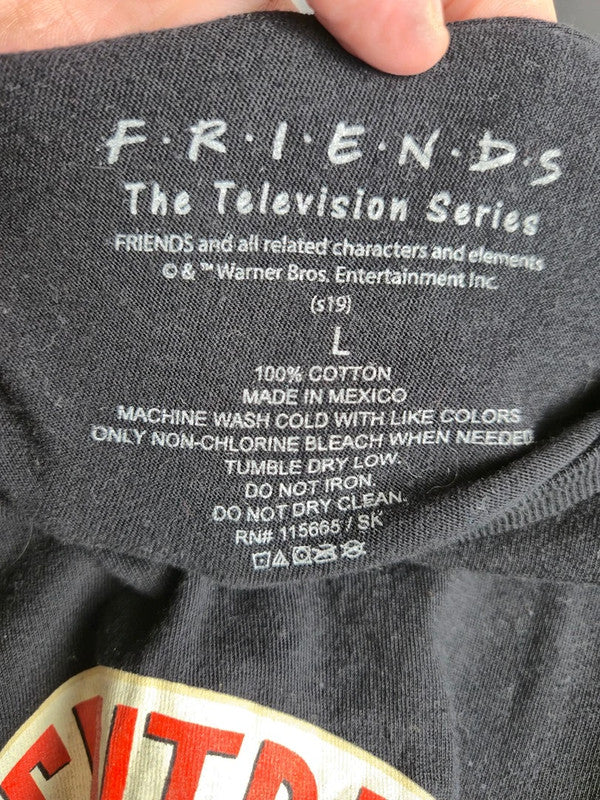T-shirt Friends Central Perk noir vintage série Tv culte taille L