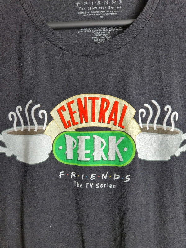 T-shirt Friends Central Perk noir vintage série Tv culte taille L