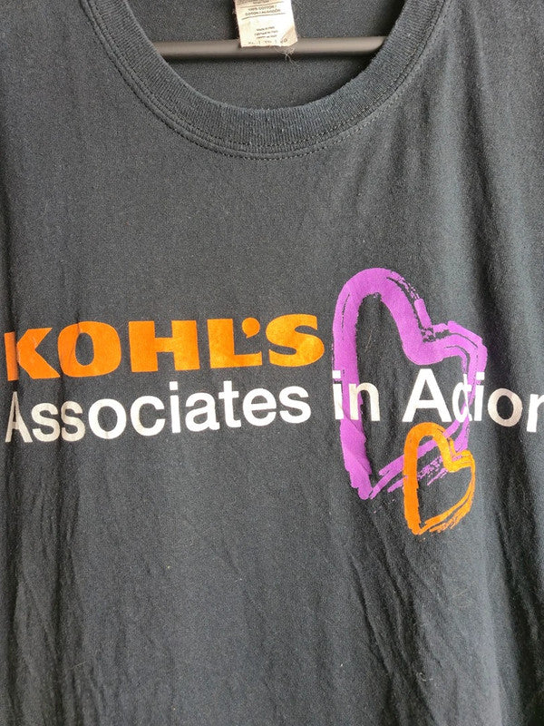 T-shirt Gildan Gris Vintage Kohl's Cares Taille Xl Homme