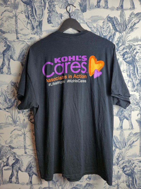 T-shirt Gildan Gris Vintage Kohl's Cares Taille Xl Homme