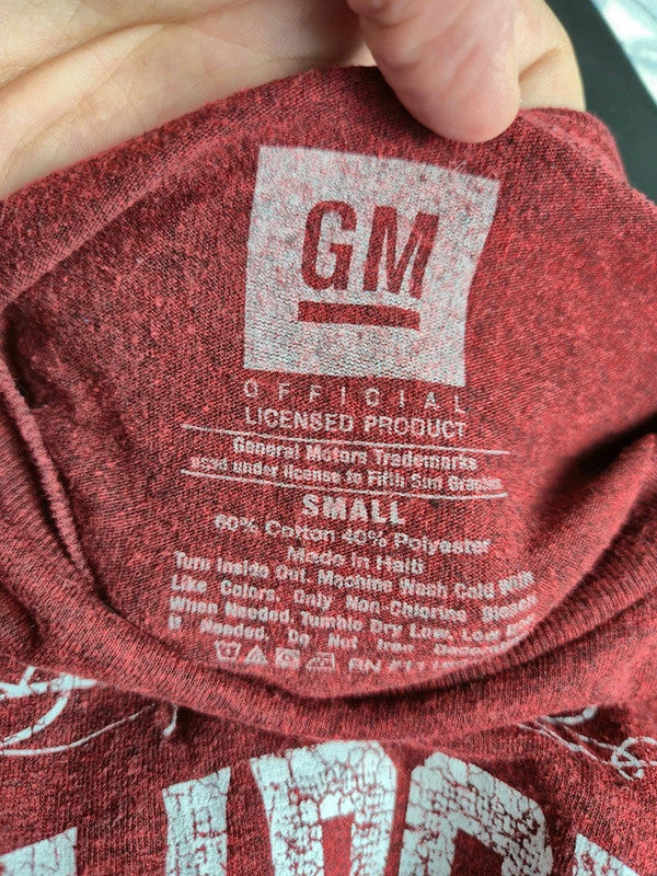 T-shirt Chevrolet Gm All American Classic bordeaux vintage taille S