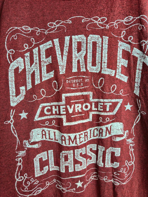 T-shirt Chevrolet Gm All American Classic bordeaux vintage taille S