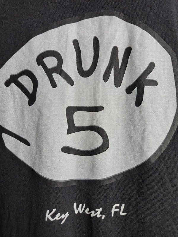 T-shirt Vintage Delta Pro Weight Gris Xxl Imprimé Drunk 5 Key West