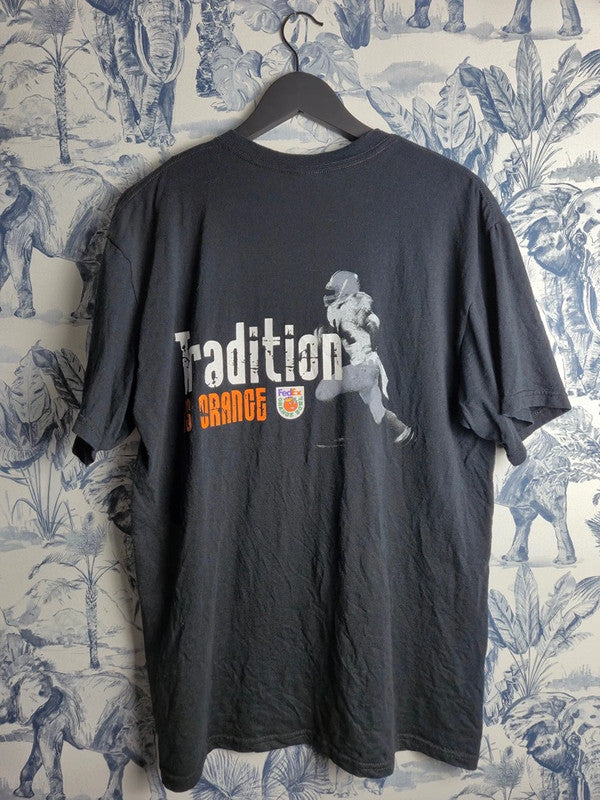 T-shirt Gildan Vintage Fedex Orange Bowl Noir Taille L