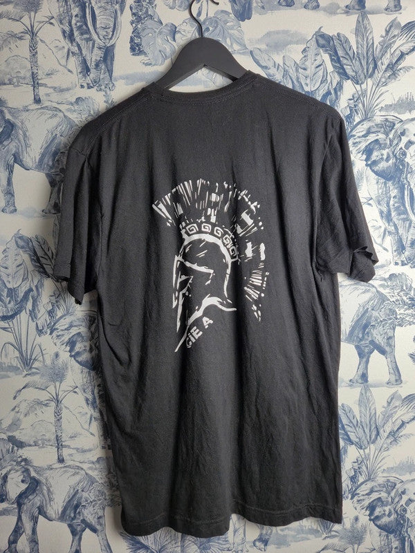 T-shirt Gris Imprimé Casque Spartiate Deluxe Taille L Homme