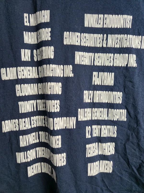 T-shirt Gildan Vintage Bleu Marine Style Us Taille L