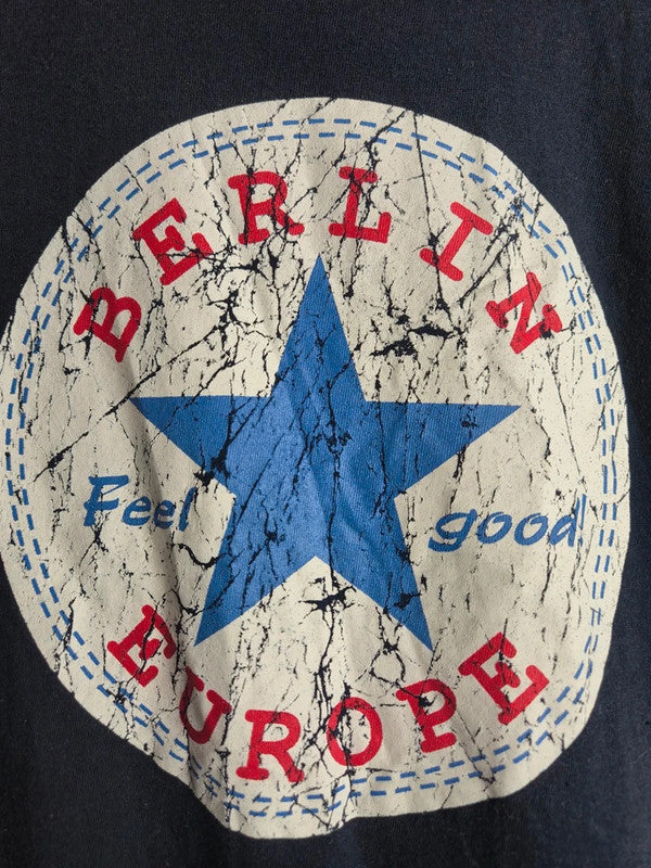 T-shirt B&c Berlin Marine Vintage Taille Xs Homme Femme