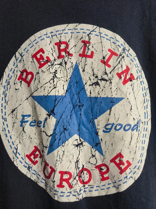 T-shirt B&c Berlin Marine Vintage Taille Xs Homme Femme