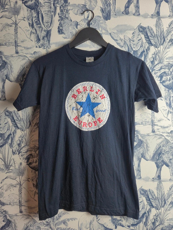 T-shirt B&c Berlin Marine Vintage Taille Xs Homme Femme