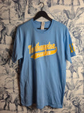 T-shirt sport bleu Gildan Northampton Post 28 taille Xl style équipe