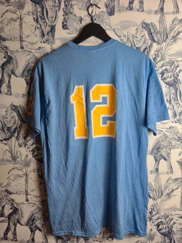 T-shirt sport bleu Gildan Northampton Post 28 taille Xl style équipe