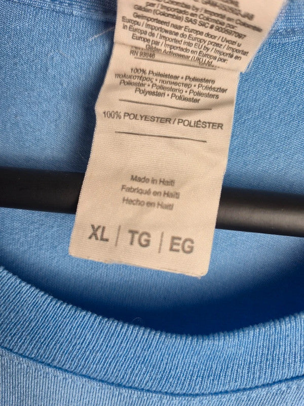 T-shirt sport bleu Gildan Northampton Post 28 taille Xl style équipe