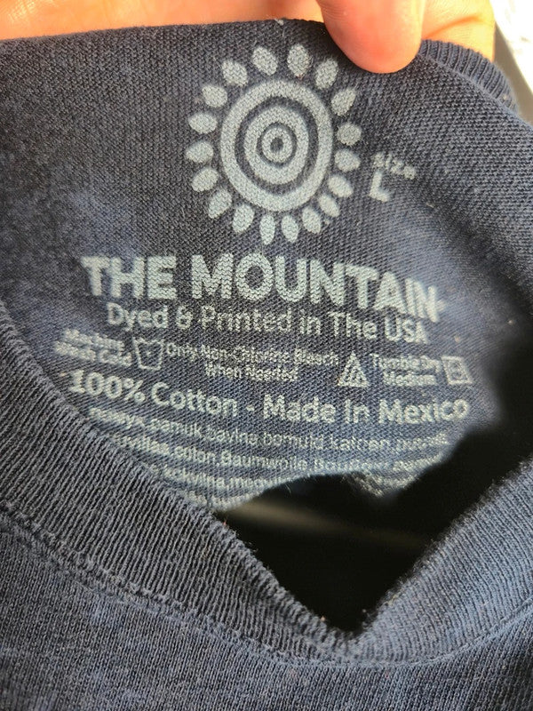 T-shirt The Mountain Poulpe Bleu Tie Dye Vintage Taille L