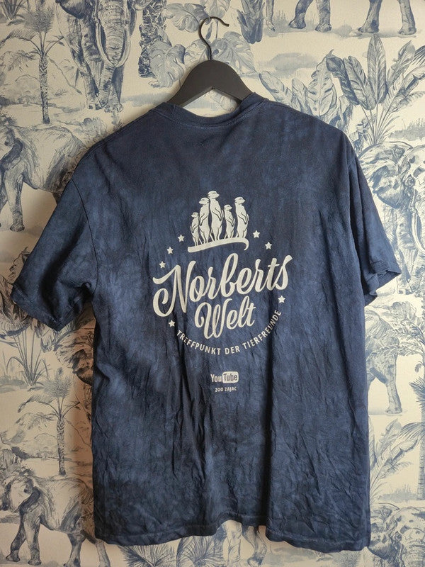 T-shirt The Mountain Poulpe Bleu Tie Dye Vintage Taille L