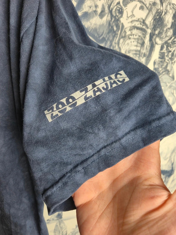 T-shirt The Mountain Poulpe Bleu Tie Dye Vintage Taille L