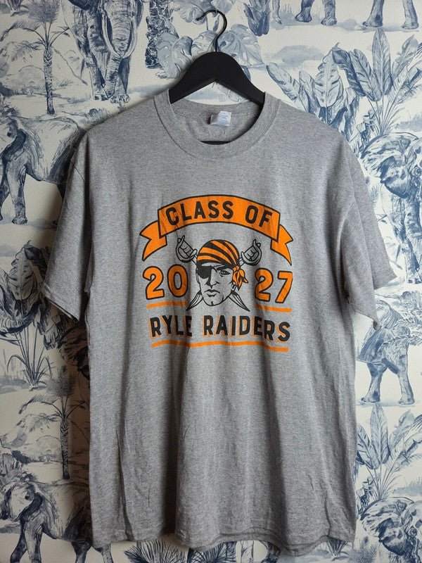 T-shirt Port & Company Gris Class of 2027 Ryle Raiders Sport Taille L