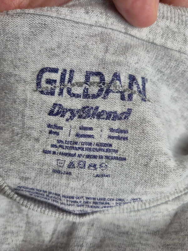 T-shirt Vintage Gildan Gris Chiné Carpe Diem Mason School Taille M Mixte