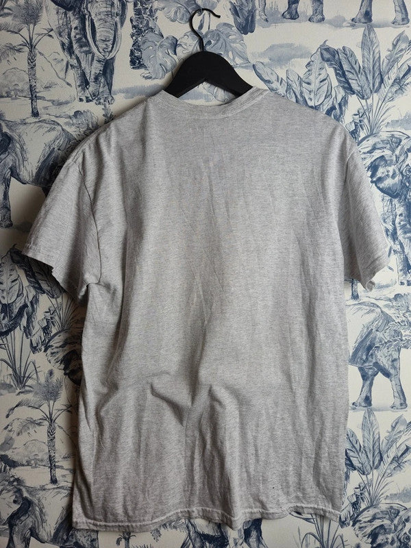 T-shirt Vintage Gildan Gris Chiné Carpe Diem Mason School Taille M Mixte