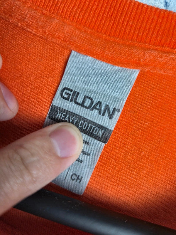 T-shirt Gildan Vintage Orange Style Tiki Titan Relays Taille S