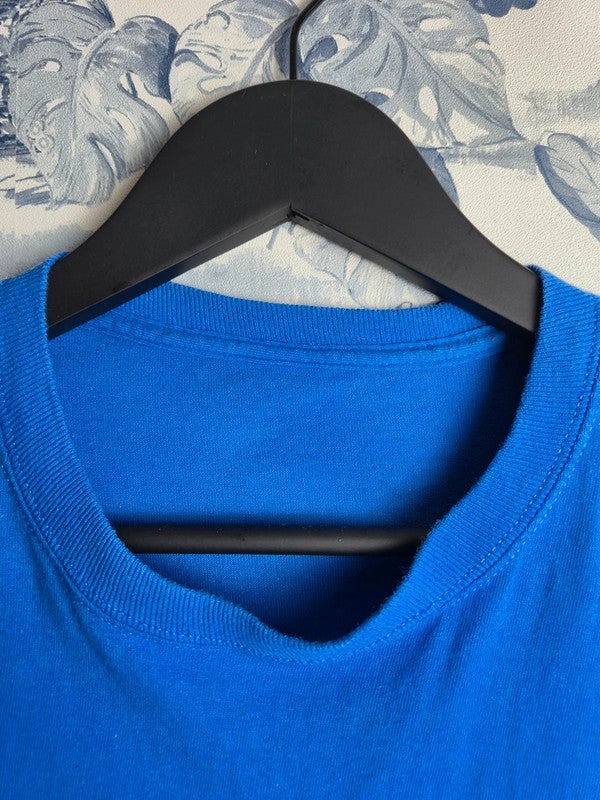 T-shirt bleu Gildan imprimé Polk County Middle School Band vintage Taille M