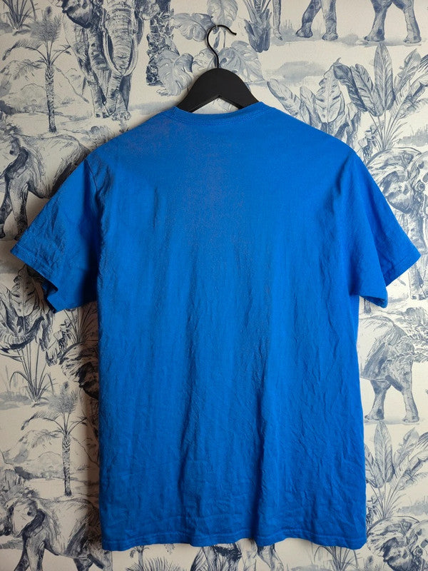 T-shirt bleu Gildan imprimé Polk County Middle School Band vintage Taille M