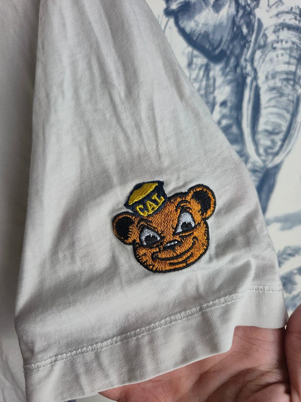 T-shirt Stradivarius Blanc University of California Berkeley M Style Vintage
