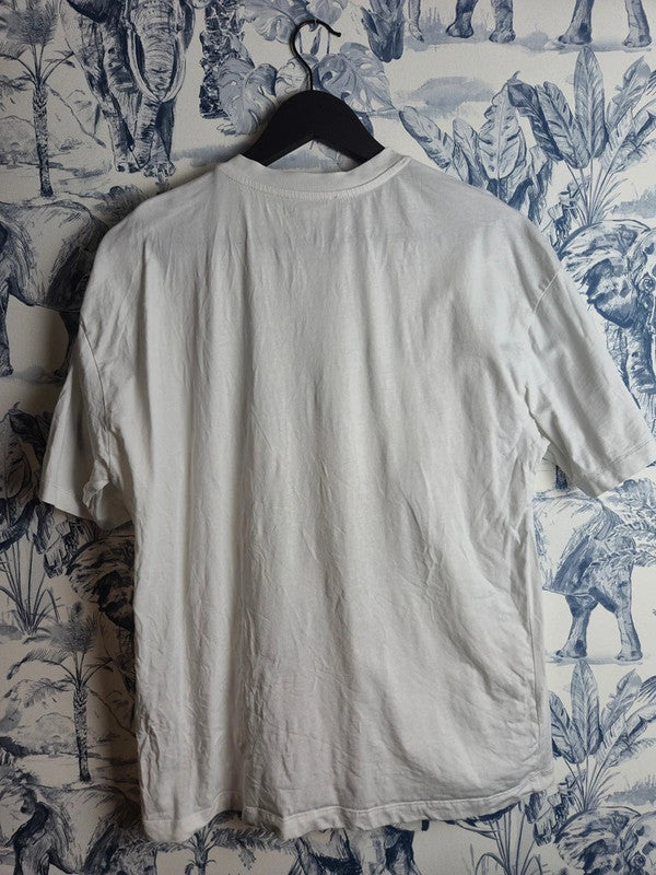 T-shirt Stradivarius Blanc University of California Berkeley M Style Vintage