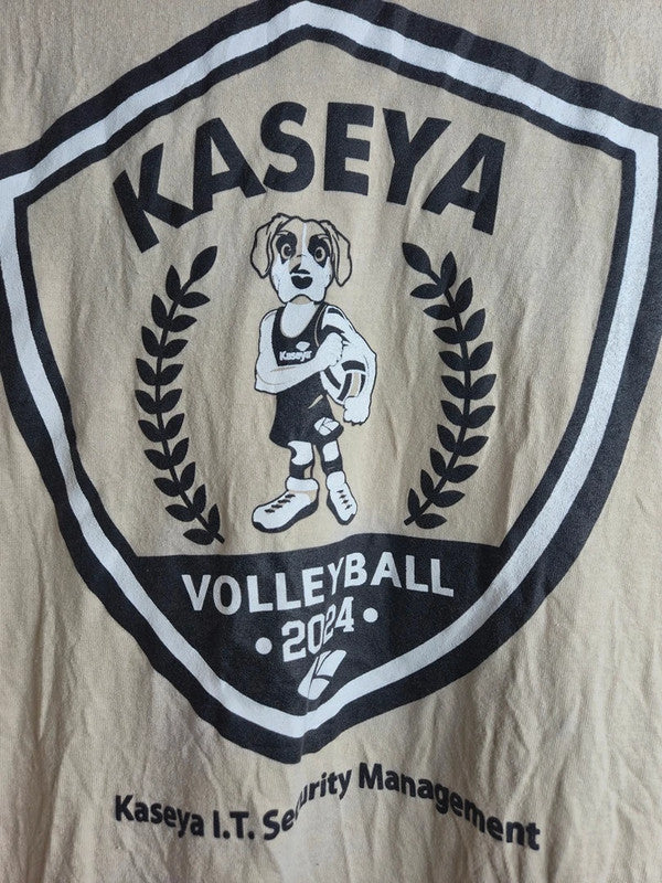T-shirt Gildan Xl Beige Ultra Cotton Volleyball Club Sport Vintage