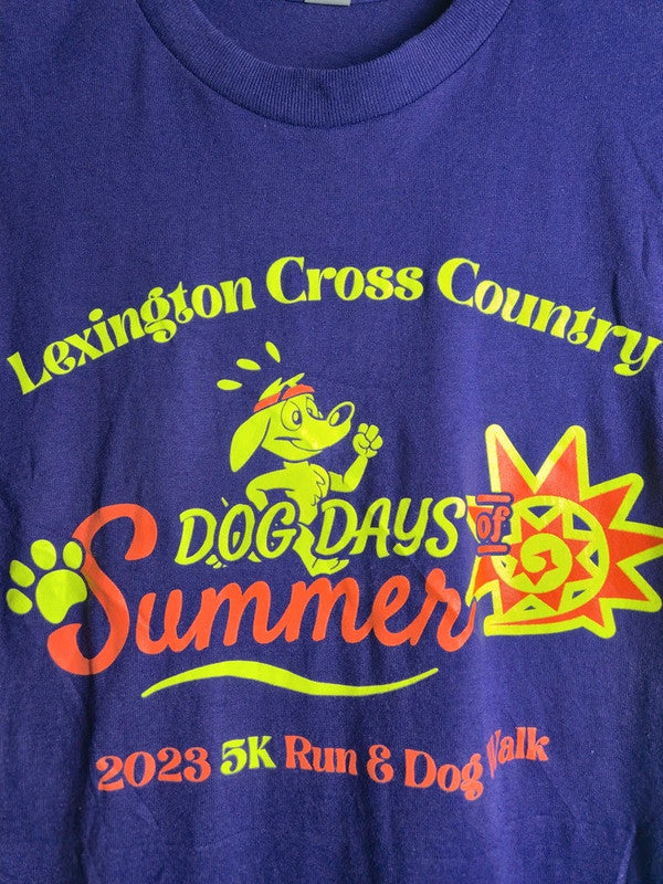 T-shirt Gildan violet Lexington Cross Country Dog Days taille S sport running
