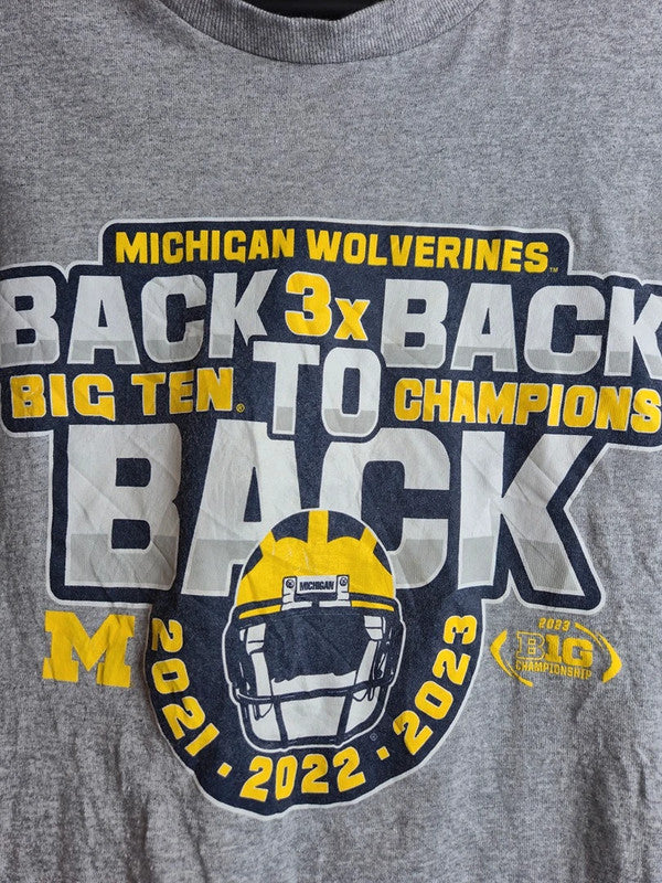 T-shirt Michigan Wolverines Blue 84 Gris Sport Taille M