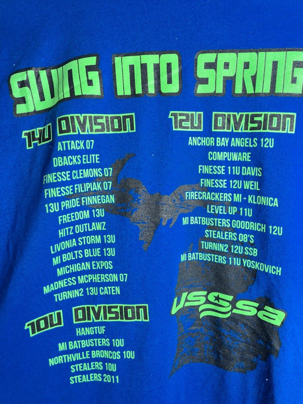 T-shirt Bleu Gildan Dryblend Swing Into Spring 2021 Sport Taille M