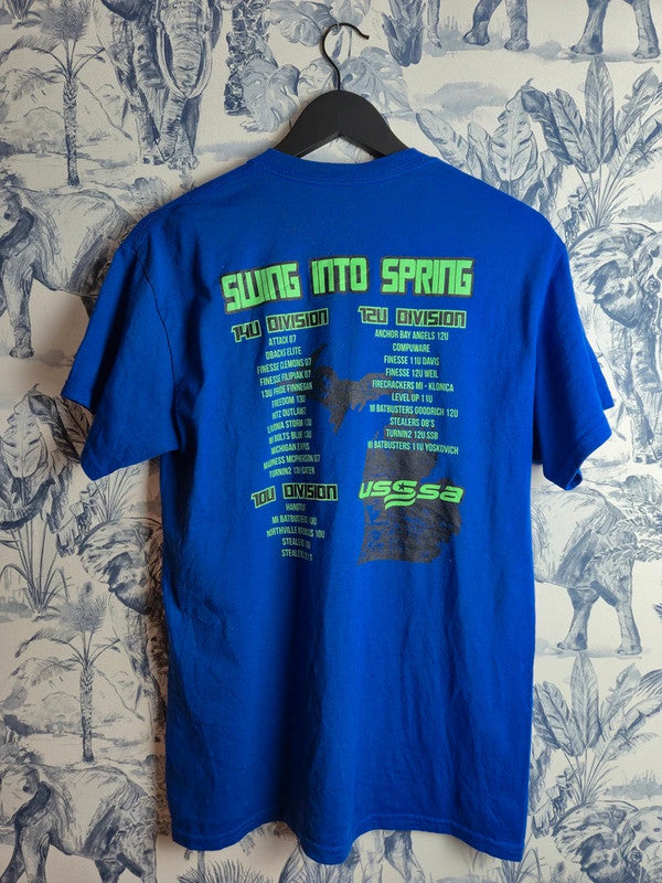 T-shirt Bleu Gildan Dryblend Swing Into Spring 2021 Sport Taille M