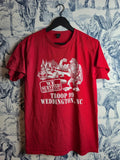 T-shirt rouge graphique Troop 99 Camp Woodruff 2024 Scout Taille M