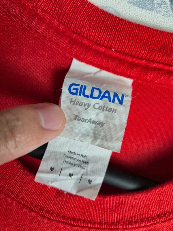 T-shirt Gildan Cornell University Rouge Taille M Style Vintage