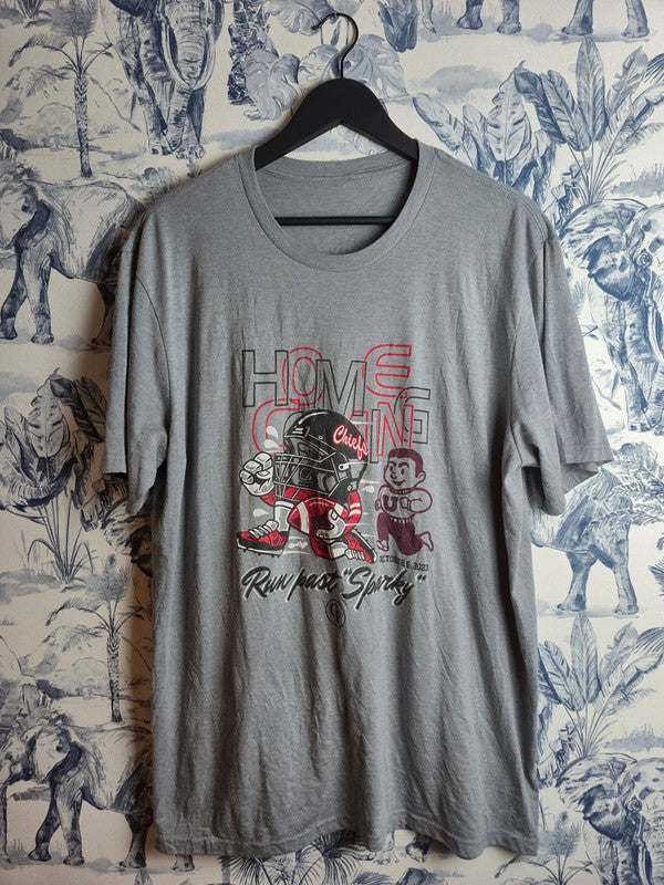 T-shirt gris chiné imprimé Citizens Federal Go Chiefs Sport taille L
