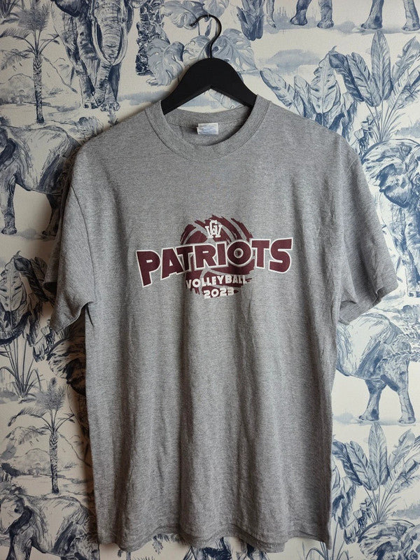T-shirt Gris Port & Company Patriots Volleyball Taille M