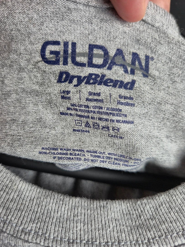 T-shirt homme Gildan gris imprimé Baldwin Wallace L