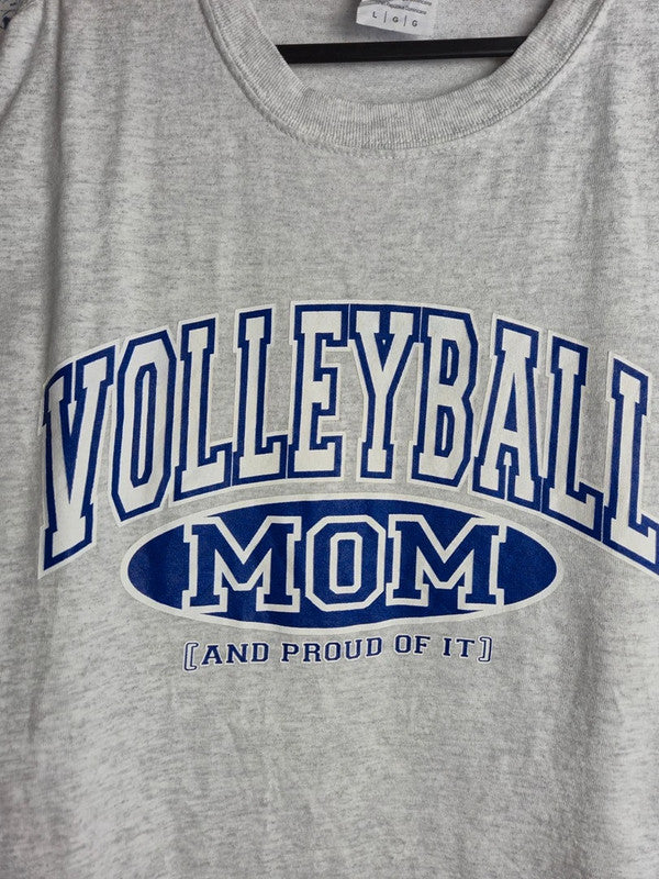T-shirt gris Gildan imprimé Volleyball Mom vintage sport taille L