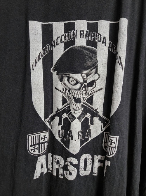 T-shirt B&c Noir Imprimé Airsoft Azabache Coca-cola Vintage Xxl