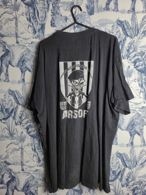 T-shirt B&c Noir Imprimé Airsoft Azabache Coca-cola Vintage Xxl