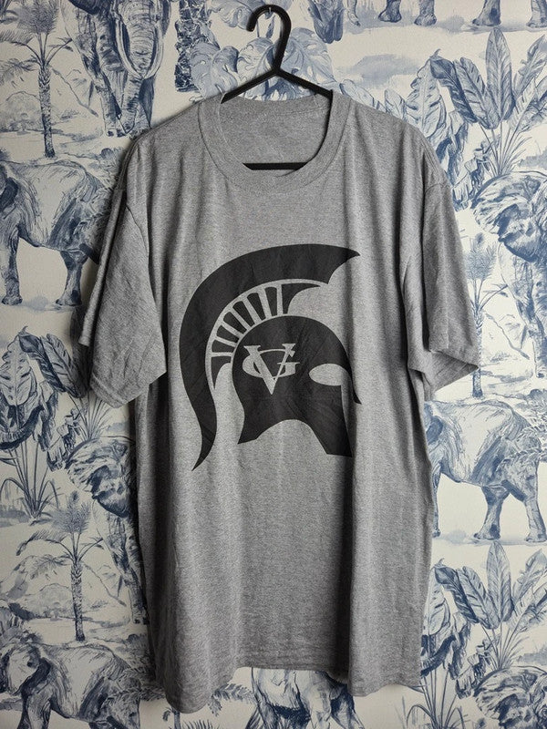 T-shirt Gris Violent Gentlemen Spartan Graphic Sport Homme Taille L
