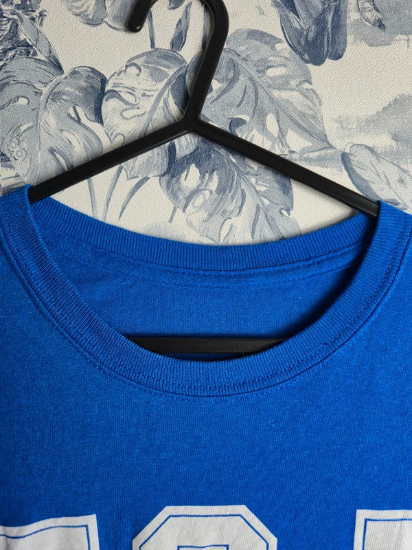 T-shirt bleu Fca Weddington Christian Academy sport vintage L